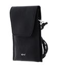 abro Leather Adria Mobile Phone Bag Camilla Black / Nickel