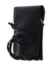 abro Leather Adria Mobile Phone Bag Camilla Black / Nickel