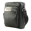 THE BRIDGE Damiano Crossbody Bag L Nero Rutenio Scuro THE BRIDGE Damiano Crossbody Bag L Nero Rutenio Scuro