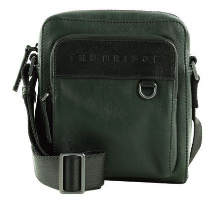 THE BRIDGE Damiano Crossbody Bag M Malachite / Nero abb. Rut. Scuro