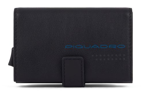 PIQUADRO Ongoing Collection Compact Wallet Black / Grey