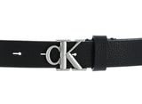 Calvin Klein Round Mono Leather Belt W120 Black Calvin Klein Round Mono Leather Belt W120 Black