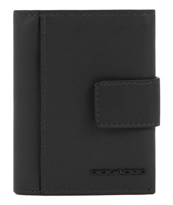 PIQUADRO Tiger Men`s Pocket Trifold Wallet RFID Black