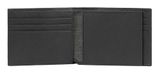 PIQUADRO Black Square Men’s Wallet with Flip ID RFID Black PIQUADRO Black Square Men’s Wallet with Flip ID RFID Black