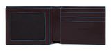 PIQUADRO Blue Square Men’s Wallet with Flip ID Window and RFID Mogano PIQUADRO Blue Square Men’s Wallet with Flip ID Window and RFID Mogano