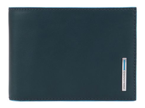 PIQUADRO Blue Square Men’s wallet with coin pocket RFID Green / Grey