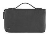 PIQUADRO Black Square Document Organizer Wallet Black PIQUADRO Black Square Document Organizer Wallet Black