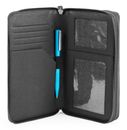 PIQUADRO Black Square Document Organizer Wallet Black PIQUADRO Black Square Document Organizer Wallet Black