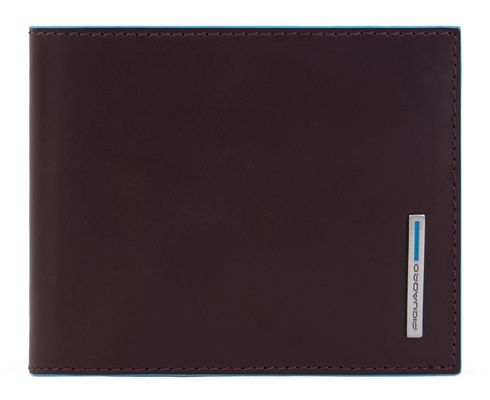 PIQUADRO Blue Square Wallet with Coin Case Purple / Blue