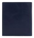 PIQUADRO Blue Square Vertical Trifold Men's Wallet Night Blue