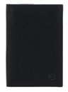 PIQUADRO Black Square Passport Holder Black