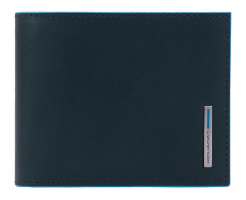 PIQUADRO Blue Square Wallet with Flip RFID Green / Blue