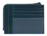 PIQUADRO Blue Square Zipper Coin Pouch RFID Green / Blue PIQUADRO Blue Square Zipper Coin Pouch RFID Green / Blue