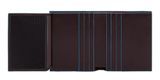 PIQUADRO Blue Square Vertical Trifold Men's Wallet Mahogany PIQUADRO Blue Square Vertical Trifold Men's Wallet Mahogany