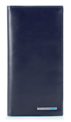 PIQUADRO Blue Square Long Wallet with Coin Pocket RFID Blue 2