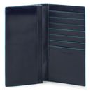 PIQUADRO Blue Square Long Wallet with Coin Pocket RFID Blue 2 PIQUADRO Blue Square Long Wallet with Coin Pocket RFID Blue 2