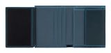 PIQUADRO Blue Square Vertical Slim Men´s Wallet Document Holder RFID Green / Grey PIQUADRO Blue Square Vertical Slim Men´s Wallet Document Holder RFID Green / Grey
