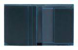 PIQUADRO Blue Square Vertical Slim Men´s Wallet Document Holder RFID Green / Grey PIQUADRO Blue Square Vertical Slim Men´s Wallet Document Holder RFID Green / Grey