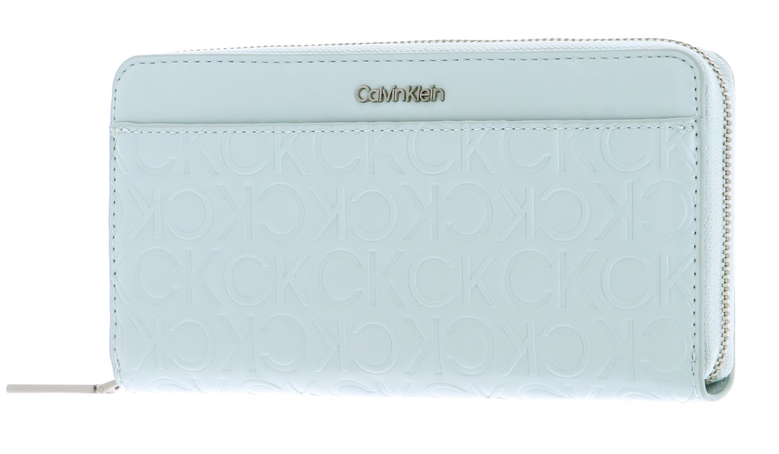 Calvin Klein CK Must Long Zip Around Wallet Sheer Blue