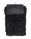 Calvin Klein CK Elevated Flap Backpack Repreve Black Tonal Mono Calvin Klein CK Elevated Flap Backpack Repreve Black Tonal Mono