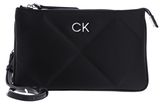 Calvin Klein Re-Lock Quilt Crossbody - Satin CK Black Calvin Klein Re-Lock Quilt Crossbody - Satin CK Black