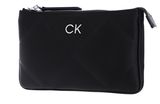 Calvin Klein Re-Lock Quilt Crossbody - Satin CK Black Calvin Klein Re-Lock Quilt Crossbody - Satin CK Black