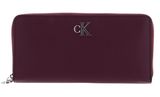 Calvin Klein CKJ Minimal Monogram Zip Around Amaranth Calvin Klein CKJ Minimal Monogram Zip Around Amaranth