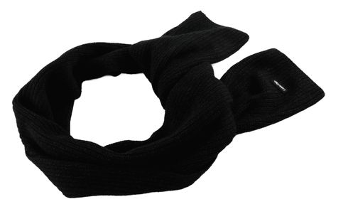 Calvin Klein Daddy Wool Knit Scarf CK Black