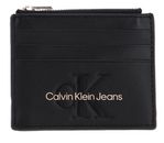 Calvin Klein CKJ Sculpted Mono Cardcase 6CC Black With Rose Calvin Klein CKJ Sculpted Mono Cardcase 6CC Black With Rose