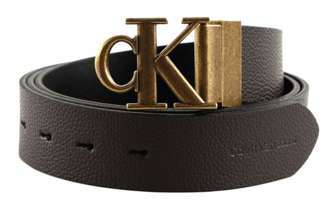 Calvin Klein CKJ Gifting Belt Mono Adj / Rev Belt 35MM W95 Black / Bitter Brown