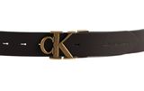 Calvin Klein CKJ Gifting Belt Mono Adj / Rev Belt 35MM W90 Black / Bitter Brown