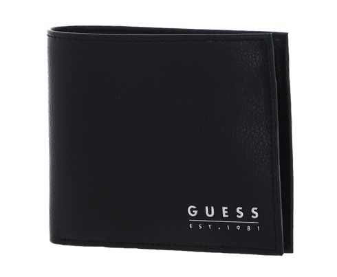 GUESS Fidenza Billfold Wallet Coin Pocket Black