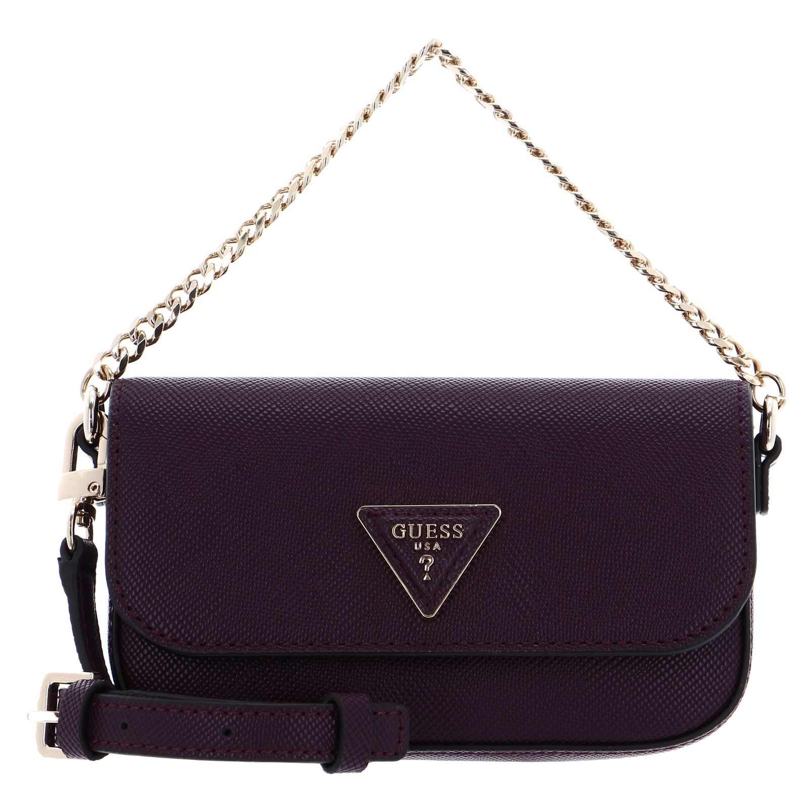 GUESS cross body bag Brynlee Micro Mini Flap Plum Buy bags purses accessories online modeherz