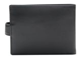 Esquire New Silk Wallet Quer with Flap M Black Esquire New Silk Wallet Quer with Flap M Black