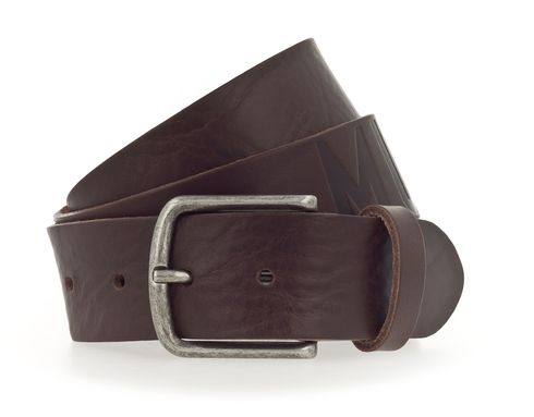 MUSTANG 40mm Leather Belt W100 Dark Brown