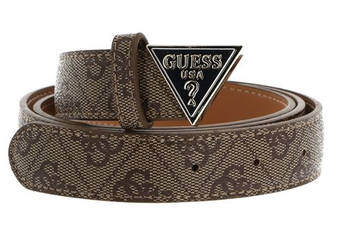 GUESS Noelle Not Adjustable Pant Belt W85 Latte Logo