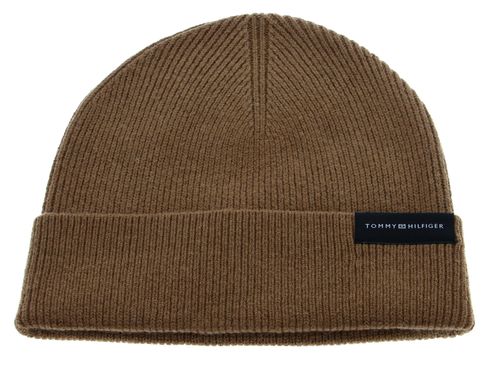 TOMMY HILFIGER Corporate Uptown Wool Beanie Desert Khaki