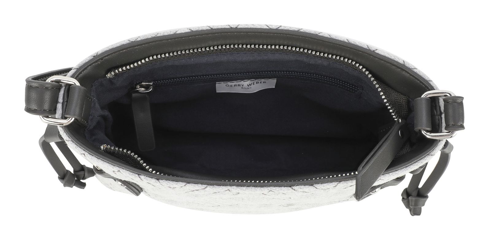 Borsa A Tracolla GERRY WEBER Daily Use S – Grigio Chiaro, 22x17x8 Cm, Tracolla Regolabile, In Poliuretano