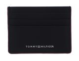 TOMMY HILFIGER TH Struc Leather CC Holder Black TOMMY HILFIGER TH Struc Leather CC Holder Black
