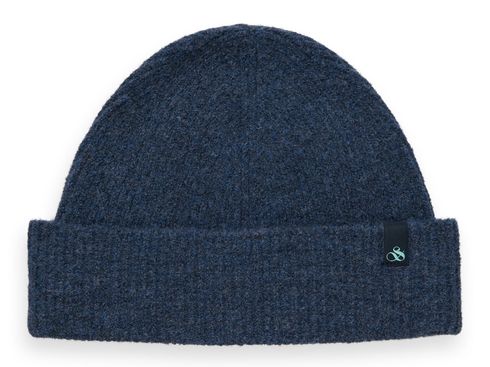 SCOTCH & SODA Soft Rib-Knit Beanie Dusty Blue