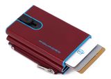 PIQUADRO Blue Square Compact Wallet Rosso