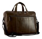LEONHARD HEYDEN Porto Zip Briefcase 2 Compartment Greybrown LEONHARD HEYDEN Porto Zip Briefcase 2 Compartment Greybrown