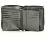 abro Leather Shimmer Zip Wallet Anthracite