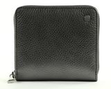 abro Leather Shimmer Zip Wallet Anthracite