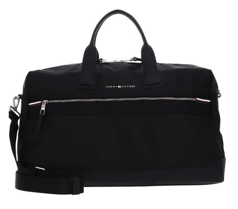 TOMMY HILFIGER TH Elevated Nylon Duffle Bag Black