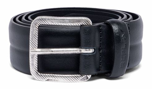 REPLAY Leather Belt W90 Black
