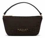 REPLAY Shoulder Bag Brown Cocoa + Black