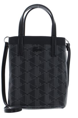 LACOSTE Zel Shopping Bag XS Monogram Noir Gris