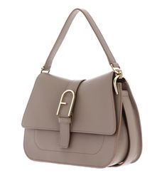 FURLA shoulder bag Flow Top Handle M Greige | Buy bags
