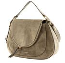 COCCINELLE Coccinelle Sole Suede Handbag Warm Taupe COCCINELLE Coccinelle Sole Suede Handbag Warm Taupe